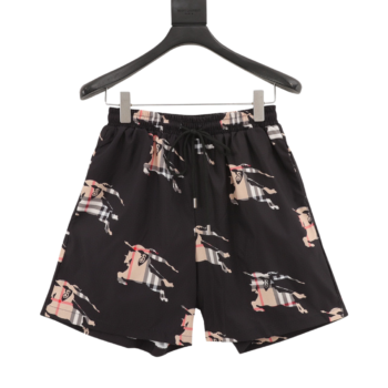 Burberry Check Horse Beach Shorts