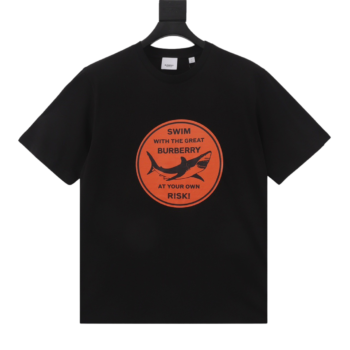 Burberry Shark Print Black T-Shirt