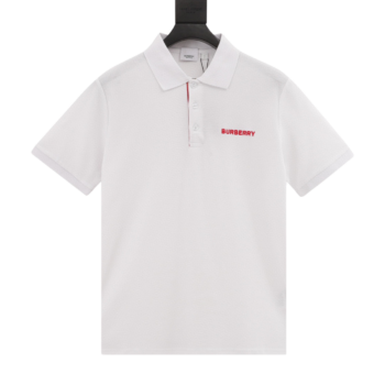 Burberry Short-sleeved Polo Shirt White