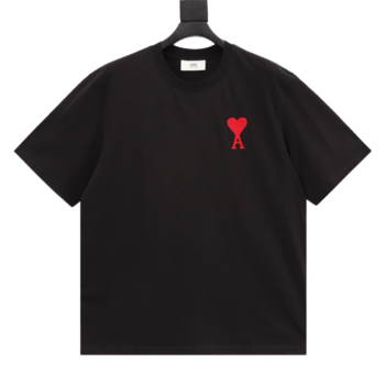 Amiri Embroidered Logo Short Sleeves Black T-shirt