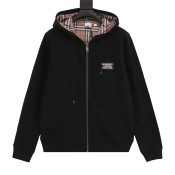 Burberry Zip-up Black Hoodie