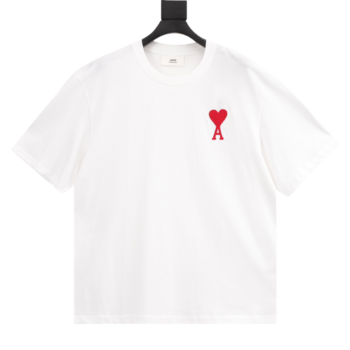Amiri letter Embroidered White T-shirt