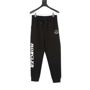 Moncler Pocket Print Trousers Black