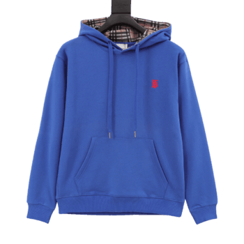 Burberry Plaid Lining Royal Blue Hoodie
