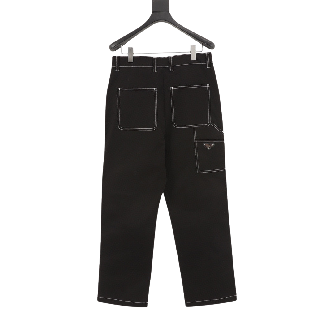 Prada Stitching Suit Trousers