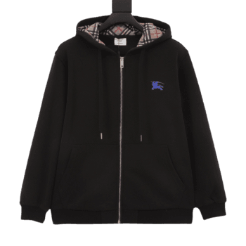 Burberry Black Zipper Hoodie