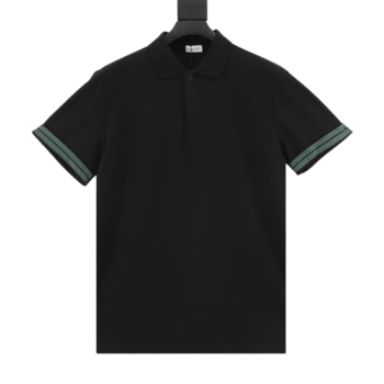 Burberry Horse Print Polo Shirt Black