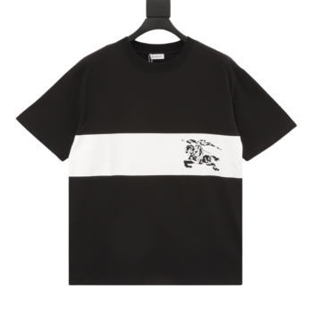 Burberry White Striped T-Shirt