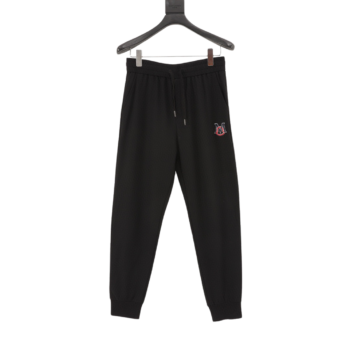 Moncler Embroidered Waffle Trousers