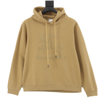 Burberry 3D Concave and Relief Khaki Hoodie