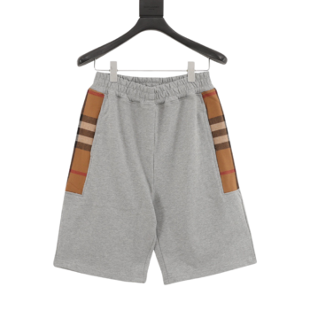Burberry Classic Side Check Panel Grey Shorts