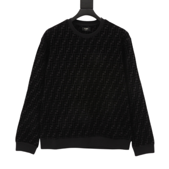 Fendi Black Ff Pique Sweatshirt