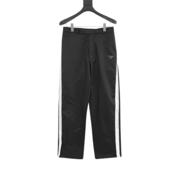 Prada Stripe Webbing Trousers