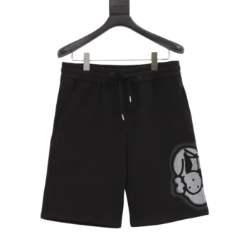 Givenchy Graffiti Dog Head Shorts