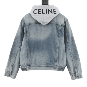 Celine Washed Denim Hoodie