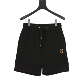 Burberry Plaid B Embroidered Shorts