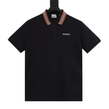 Burberry Classic Stripe Neckline Polo T-Shirt