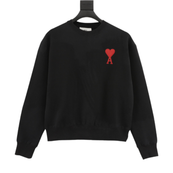 Amiri Heart Logo Black Sweatshirt