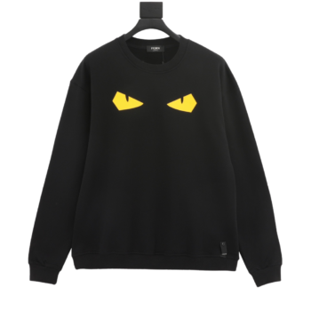 Fendi Monster Rubber Eyes Black Sweatshirt