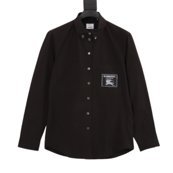Burberry Horse Chest Patch Long Sleeve Shirt