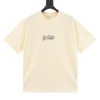 Burberry Short Sleeves With Cursive Letter Print T-Shirt
