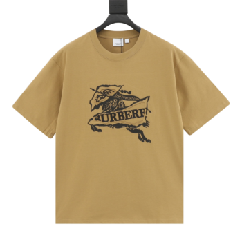 Burberry 24ss Warhorse Laminating Khaki T-Shirt