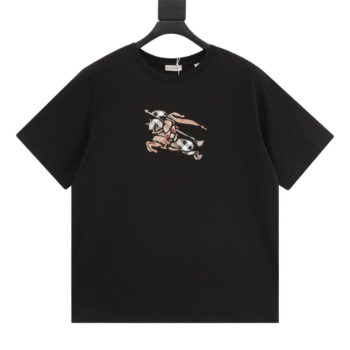 Burberry Plaid Warhorse T-Shirt Black