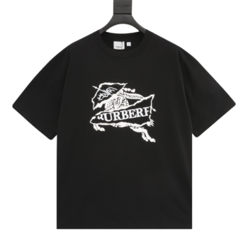Burberry 24ss Warhorse Laminating Black T-Shirt