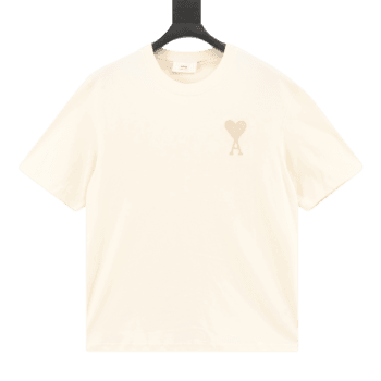 Amiri Embroidered Short Sleeves Beige T-shirt