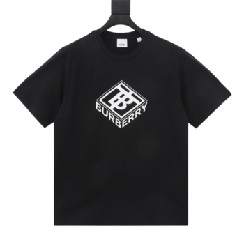 Burberry Three Dimensional Block Black T-Shirt