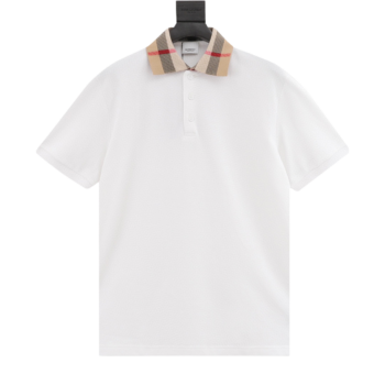 Burberry Check Collar Polo Shirt