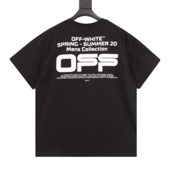 Off White Basic Letter Slogan Printed T-Shirt