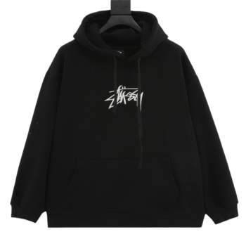 Stussy Velvet Hoodie Sweatshirt