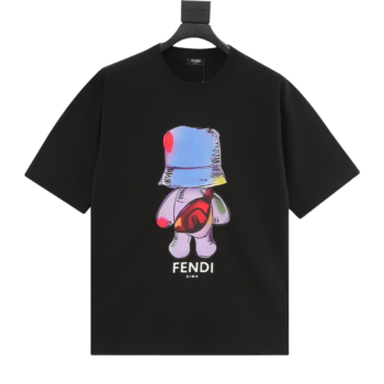 Fendi Little Blue Hat Backpack Bear T-Shirt