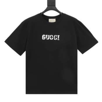 Balenciaga Mottled Letter Print T-Shirt