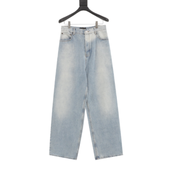 Balenciaga Logo Denim Trousers