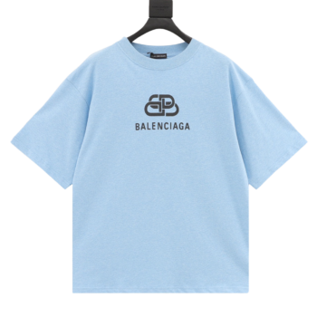 Balenciaga Lock Print Crew Neck Short Sleeves T-Shirt