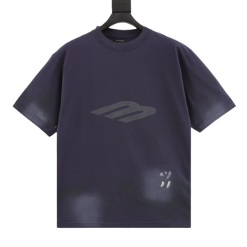 Balenciaga 3B Letters Worn Washed T-Shirt