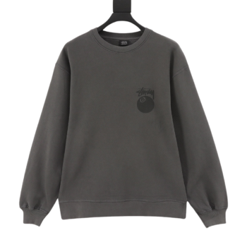 Stussy Black Round Neck Sweater