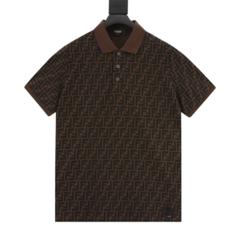 Fendi New Pure Cotton Fabric Polo T-Shirt
