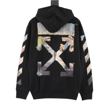 OFF WHITE Monet Painting zip-up Hoodie