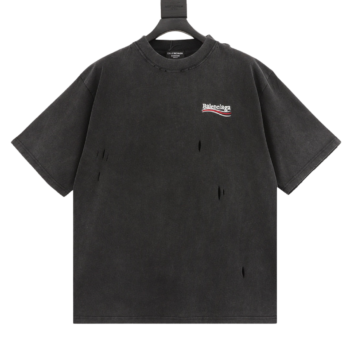 Balenciaga Classic Washed Distressed  T-Shirt