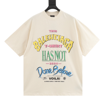 Balenciaga Chest Letter Foam Print T-Shirt