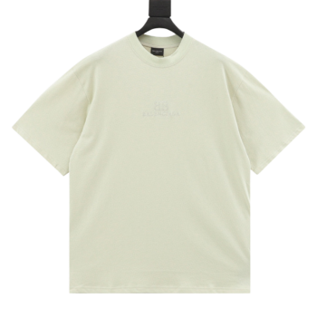 Balenciaga Chest Letter Embroidered T-Shirt