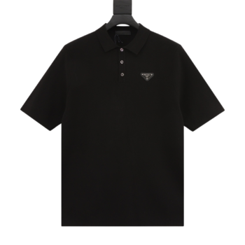 Prada Triangle Label Polo Shirts
