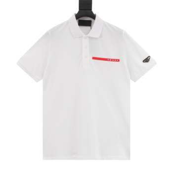 Prada Silicone Trim Polo Shirts