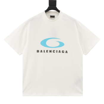 Balenciaga Blue Circle Letter T-Shirt