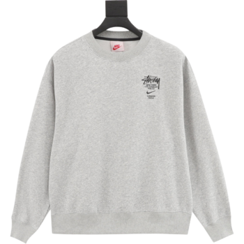 Stussy Grey Velvet Sweatshirt