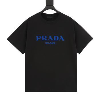 Prada Letter Flocking T-Shirts
