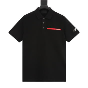 Prada Silicone Trim Polo Shirts
